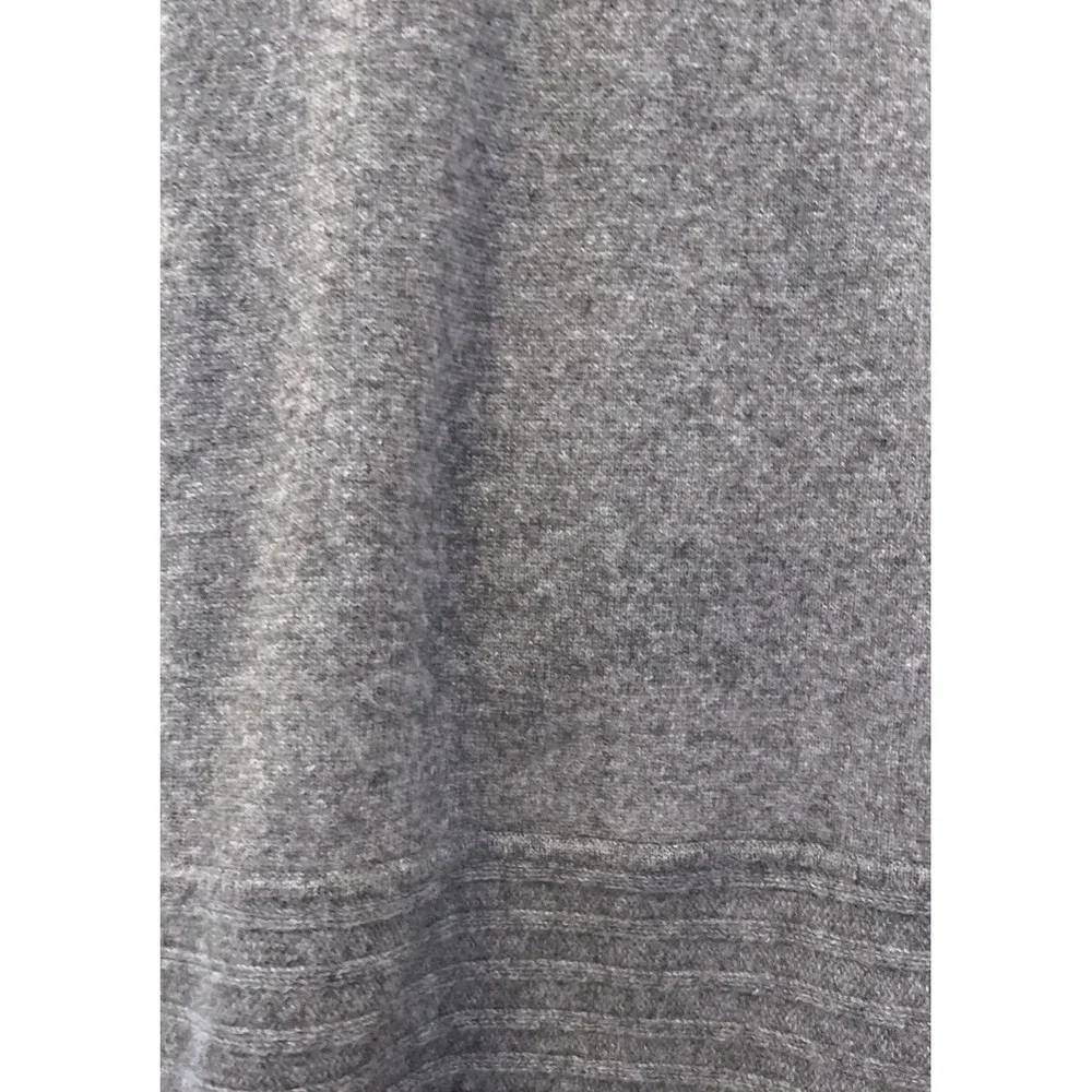 Isaac Mizrahi Live! Womens Open Front Cardigan Sweater Small Gray 100% Cashmere‎